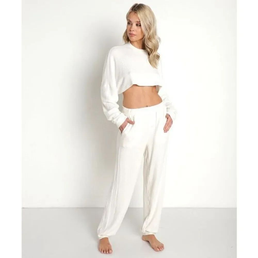 ✨Richer Poorer Bounce Knit Unwind In Bone Sz Medium Pants✨